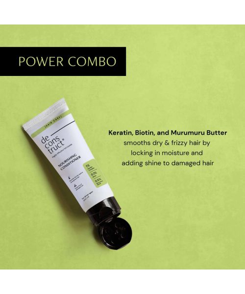 Deconstruct Skincare: Nourishing Conditioner 1% Keratin Complex + 0.1% Biotin+ 0.5% Murumuru Butter - 200ml