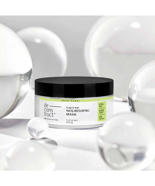 Deconstruct Skincare: Hair Nourishing Mask 0.1% Biotin + 0.5% Vitamin F + 2% Shea Butter - 200gm