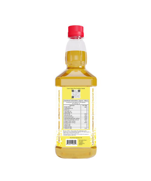 Indic Wisdom: Wood Pressed Sunflower Oil 1 liter (Cold Pressed Sunflower Oil - Extracted on Wooden Churner)