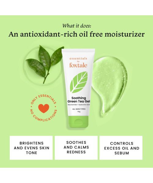 Foxtale: Soothing Green Tea Gel - 50gm