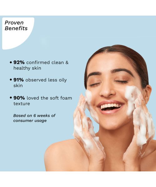 Pilgrim: Volcanic Lava Ash Foaming Face Wash with Built In Brush - 120ml