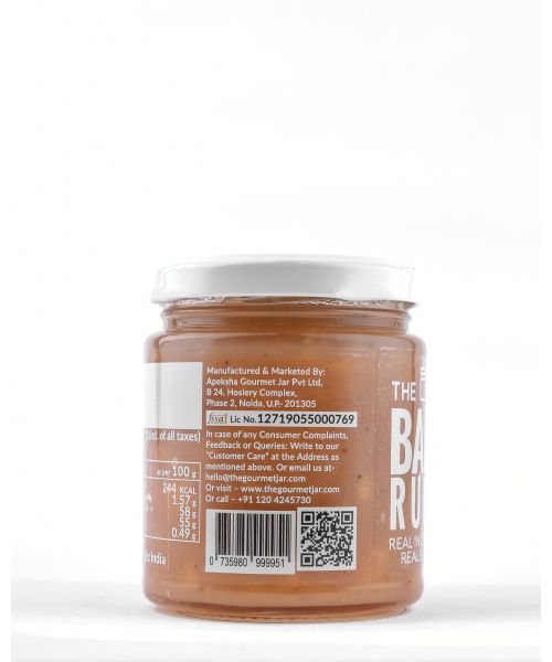 The Gourmet Jar: Banana Rum Jam - 230gm