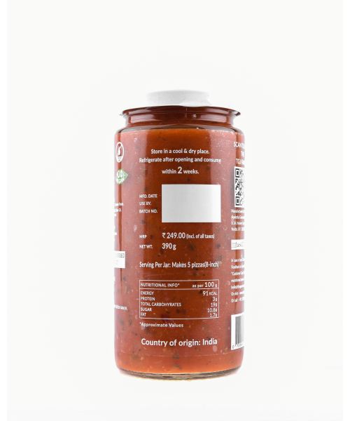 The Gourmet Jar: Classic Pizza Sauce - 390gm