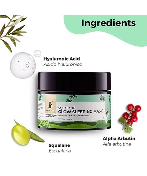 Pilgrim: Squalane Glow Sleeping Mask - 50gm