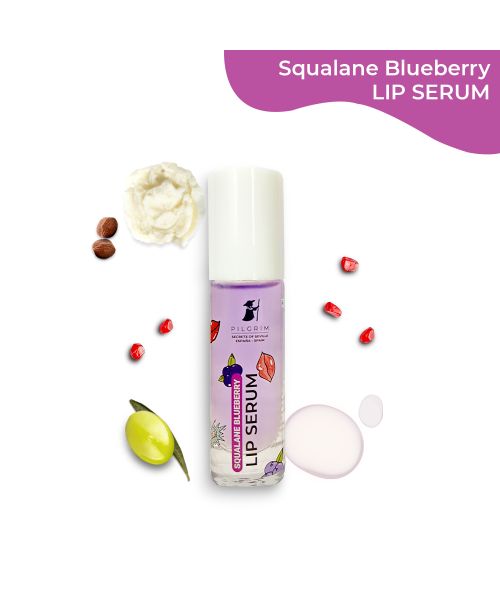 Pilgrim: Squalane Lip Serum - Blueberry with Roll-On - 6ml