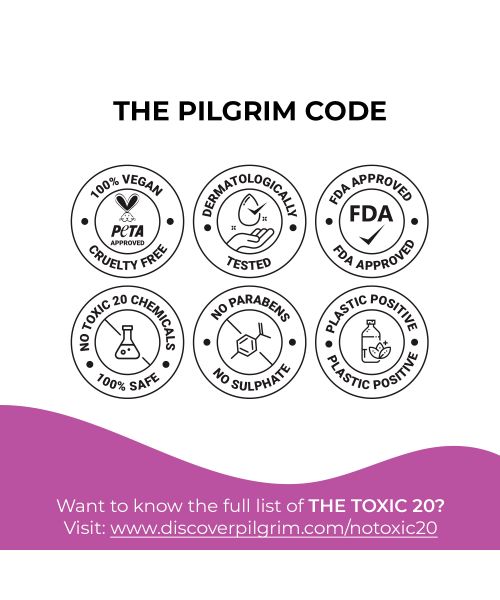 Pilgrim: Squalane Lip Serum - Blueberry with Roll-On - 6ml