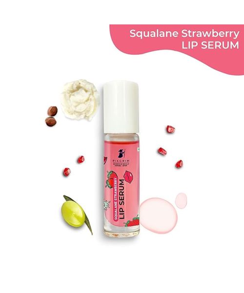 Pilgrim: Squalane Lip Serum - Strawberry with Roll-On - 6ml