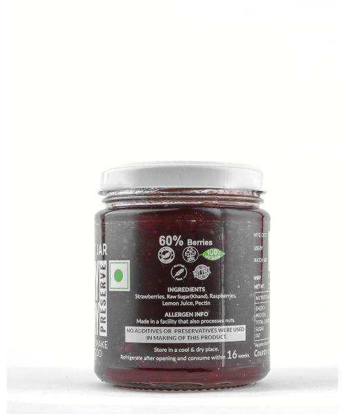 The Gourmet Jar: Raspberry Strawberry Preserve - 230gm