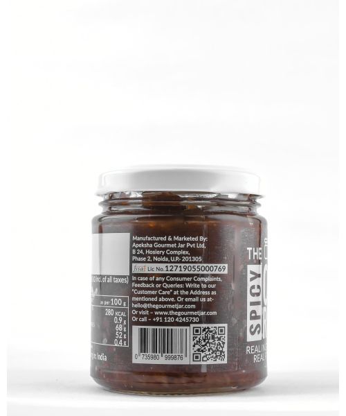 The Gourmet Jar: Spicy Onion Relish - 210gm