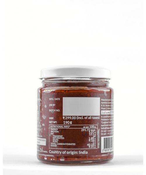 The Gourmet Jar: Sundried Tomato Garlic Spread (with Naga Chilli) - 190gm