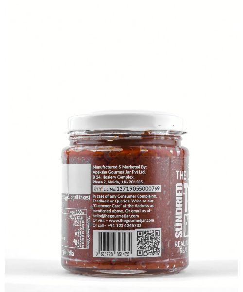 The Gourmet Jar: Sundried Tomato Garlic Spread (with Naga Chilli) - 190gm