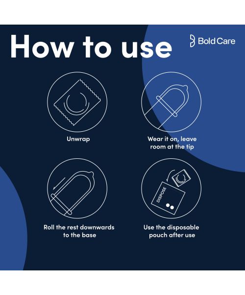 Bold Care: Multi-Textured Condoms - Ribbed, Dotted & Contoured - Pack Of 10