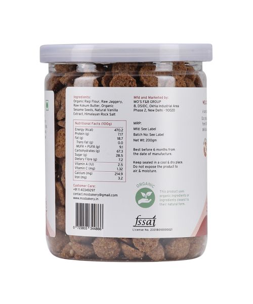 MOS Bakery: Ragi Cookies - 200gm