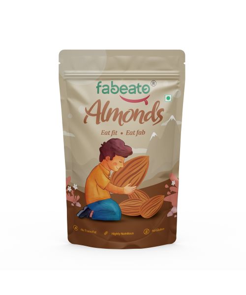 Fabeato: Natural Premium California Almonds - 500gm