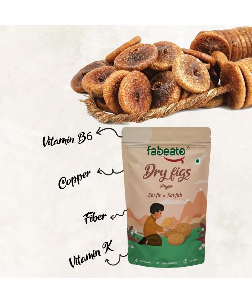 Fabeato: Special Offer -Natural Premium Dried Afghani Anjeer/Fig - 250gm