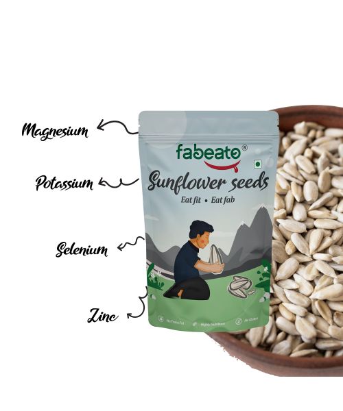 Fabeato: Natural Raw Premium Sunflower Seeds - 250gm