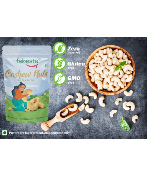 Fabeato: Natural Premium Whole Raw Cashews - 1kg