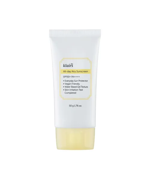 Klairs: All-Day Airy Sunscreen SPF 50+ PA++++ | 50gm