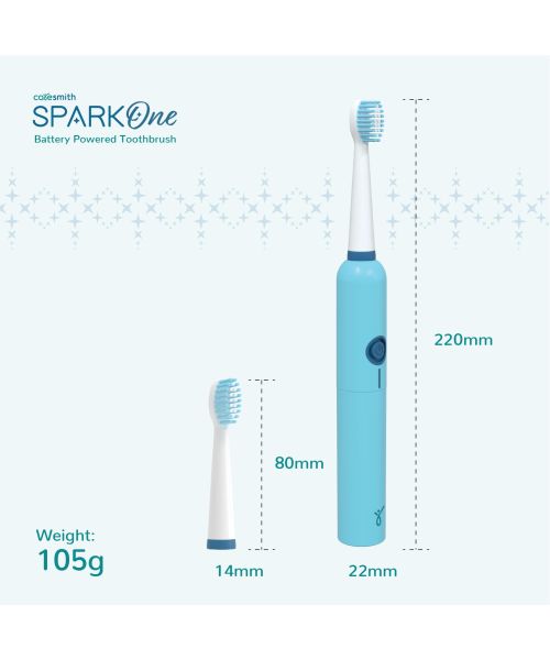 Caresmith: Spark One Electric Battery Toothbrush | Blue
