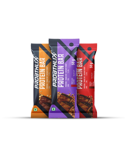 Proathlix: Proathlix Protein Bar  Mixed Flavour 50gm   Pack of 12