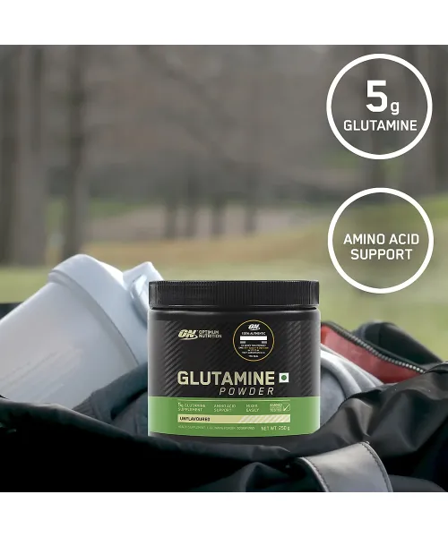 Optimum Nutrition: Glutamine Powder - 250gm - Unflavored
