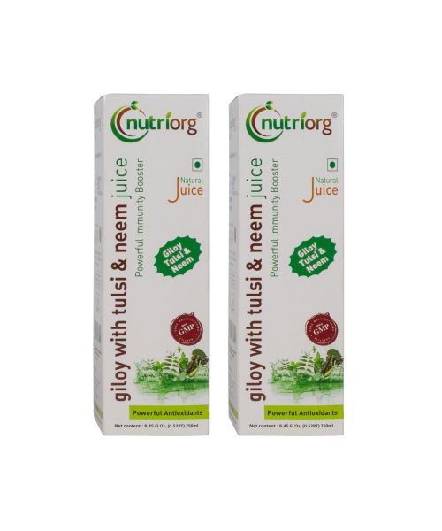 Nutriorg: Giloy Neem Tulsi Juice - 250 ml ( Pack of 2)