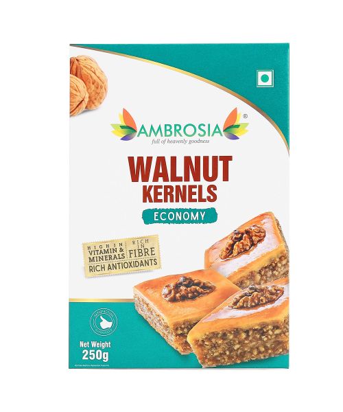 Ambrosia: Ambrosia Kashmiri Walnut Kernels | Brown Halves | 250g
