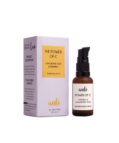 AULI: Power Of C Vitamin C and Hyaluronic Acid Serum - 30ml