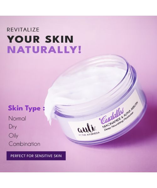 AULI: Cuddles Alpha Arbutin and Niacinamide Facial Moisturiser - 120gm