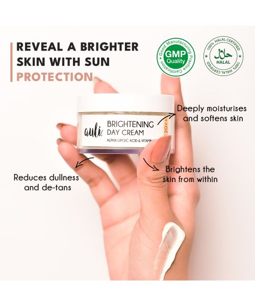 AULI: Skin Brightening Day Cream with SPF 20 ,, - 50 gm