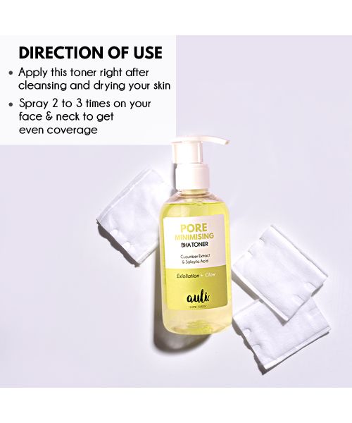 AULI: Pore Minimising Watermelon and Cucumber Toner - 100ml