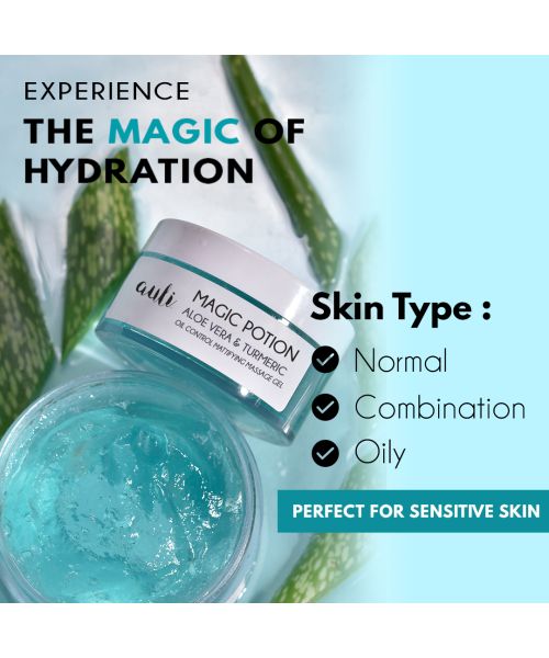 AULI: Aloe Vera and Turmeric Gel - 60gm