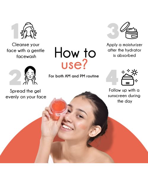 AULI: Pomoglow Pomegranate and Vitamin C Blast Gel - 50gm