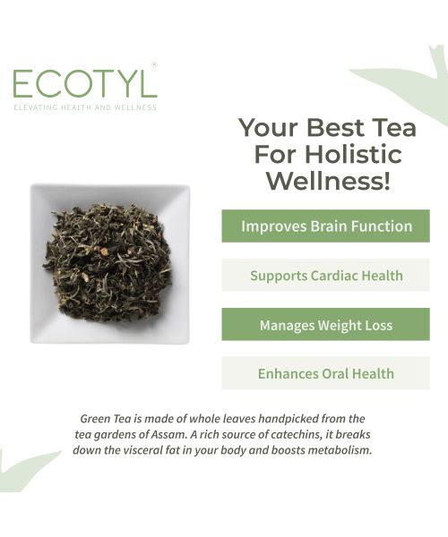 Ecotyl: Green Tea Leaves From Darjeeling | Handpicked | 180g
