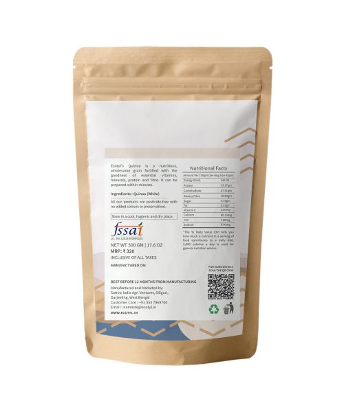Ecotyl: Quinoa (White) | Gluten Free | High Protein | 500g