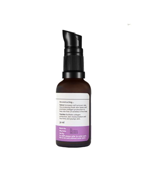 Deconstruct Skincare: Retinol & Peptide Serum- 0.2% Retinol + 1% Peptide - 30ml