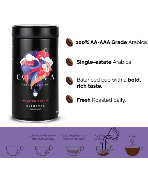 Cohoma Coffee: Roasted Coffee: Original Custom Roast - 250g
