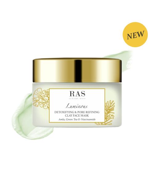 RAS Luxury Oils: Luminous Detoxifying & Pore Refining Clay Face Mask - 50ml