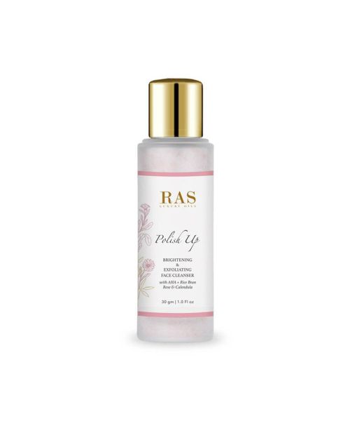 RAS Luxury Oils: Polish Up Brightening & Exfoliating Face Wash Cleanser - 30ml