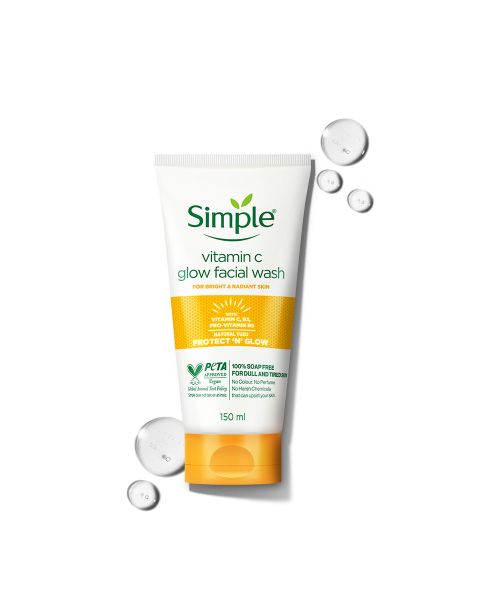 Simple: Simple Protect N Glow Vitamin C Glow Facial Wash, 150ml
