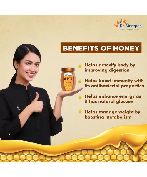 Dr. Morepen: Natural & Pure Multi Flora Honey NMR Tested  - 250gm Pack of 3