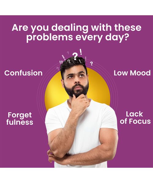 Dr. Morepen: Memory Booster Tablets with Ginko Biloba, Ashwagandha & Brahmi for Brain Health - 60 Veg Tablets Pack of 2