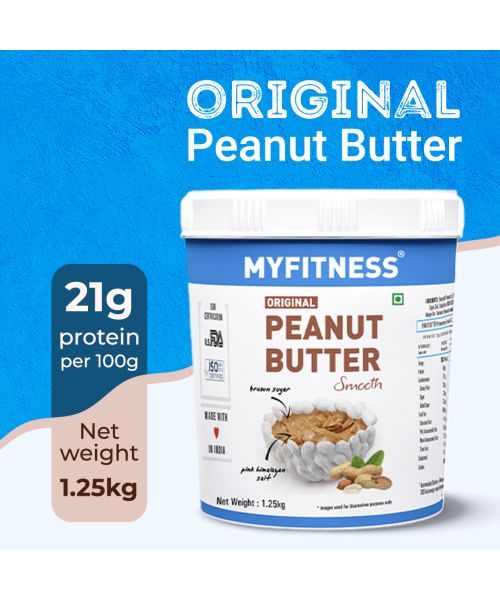 MYFITNESS: Original Smooth Peanut Butter - 1250g