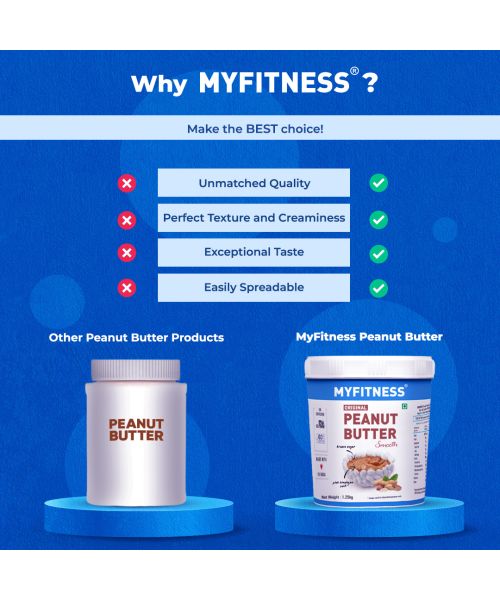 MYFITNESS: Original Smooth Peanut Butter - 1250g