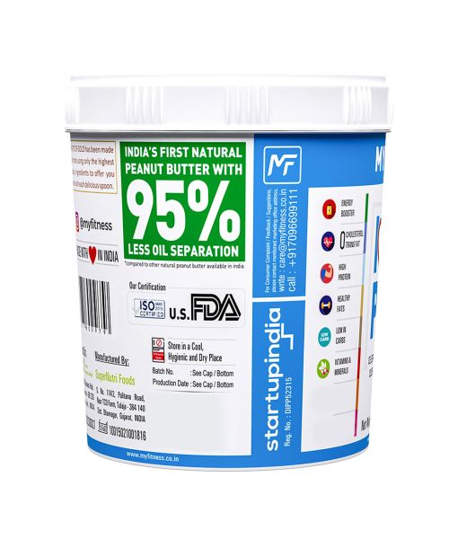 MYFITNESS: Natural Crunchy Peanut Butter - 1250g