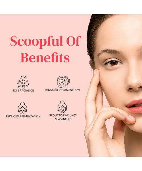 Wellbeing Nutrition: Glow Korean Marine Collagen Peptides - Tropical Bliss Flavor | 250 gm