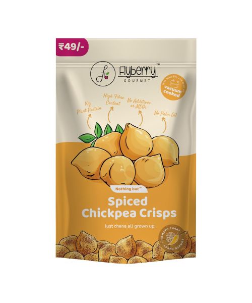 Flyberry Gourmet: Chickpeas Chips - Vacuum Fried 25g each (Pack of 2)