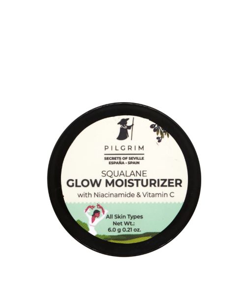 Pilgrim: Mini- Squalane Glow Moisturizer With Niacinamide + Vitamin C ( 6 Gm ) ( Mini / Small Pack / Sample )
