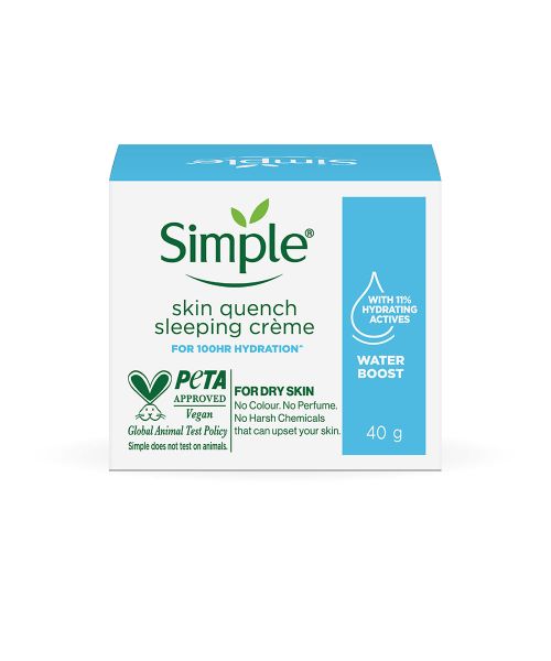 Simple: Simple Water Boost Skin Quench Sleeping Creme, 40 g