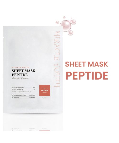 Village11 Factory: Miracle Youth Sheet Mask Peptide  23gm